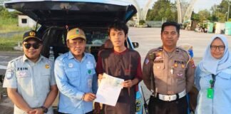 Tim Pembina Samsat Marabahan Gelar Operasi Gabungan di Sei Alalak di Sei Alalak