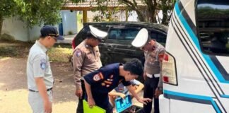 Jasa Raharja Dukung Pelaksanaan Ramp Check di Terminal Petta Ponggawae Kab. Bone di Terminal Petta Ponggawae Kab. Bone