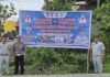 Sinergi Jasa Raharja Cabang Tarakan dan Kamsel Polresta Bulungan dalam Pemasangan Spanduk Himbauan di Titik Rawan Laka Lantas di Titik Rawan Laka Lantas