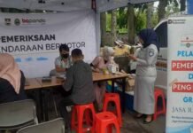 Jasa Raharja Jawa Barat Adakan Cek Kesehatan dan Pengobatan Gratis pada Kegiatan Operasi Gabungan di Wilayah Kab Bandung Barat di Wilayah Kab Bandung Barat