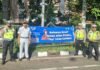 Polres Metro Tangerang Kota dan Jasa Raharja Cabang Tangerang Gelar Sosialisasi Keselamatan Berlalu Lintas di Wilayah Kecamatan Tangerang di Wilayah Kecamatan Tangerang