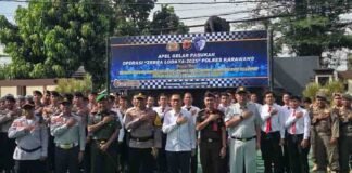 Jasa Raharja Karawang Hadiri Apel Gelar Pasukan Operasi Zebra Lodaya 2025 Di Mapolres Karawang