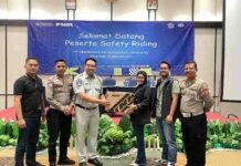 Upaya Keselamatan Lalu Lintas, Jasa Raharja Cabang Cirebon Mengadakan Safety Riding Bersama PNM Di Kabupaten Majalengka jasa raharja jabar