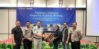Upaya Keselamatan Lalu Lintas, Jasa Raharja Cabang Cirebon Mengadakan Safety Riding Bersama PNM Di Kabupaten Majalengka jasa raharja jabar