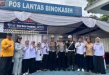 Jasa Raharja Kanwil Jawa Barat Bersama P3DW Samsat Sumedang Gelar Operasi Gabungan di Bundaran Binokasih Sumedang jasa raharja jabar