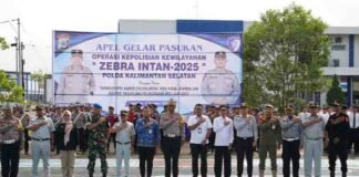 Ditlantas Polda Kalsel Gelar Apel Operasi Zebra Intan 2025, Jasa Raharja Kalsel Turut Hadir jasa raharja kalsel