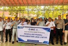 Sosialisasi Keselamatan Berlalu Lintas, Jasa Raharja Sambangi SMKN 2 Kandangan jasa raharja kalsel