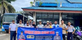 Rampcheck Angkutan Umum : Sinergi Jasa Raharja Cabang Tarakan & Stakeholder Tarakan Wujudkan Keselamatan Berlalu Lintas Dalam Operasi Zebra Kayan 2025 jasa raharja kaltim