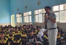 Membangun Budaya Safety Riding: Kolaborasi Jasa Raharja Cabang Tarakan-Kamsel Polda Kaltara dalam Program Pengajar Peduli Keselamatan Lalu Lintas di SMKN 3 Tanjung Selor jasa raharja kaltim