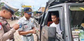 Jasa Raharja, Satlantas Polresta Tanjungpinang, dan Dishub Kota Tanjungpinang Laksanakan Ramp Check Pengawasan Angkutan Umum Tahun 2025 jasa raharja kepri