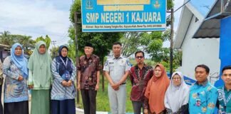 Jasa Raharja Cabang Watampone Selenggarakan Program Pengajar Peduli Keselamatan Lalu Lintas (PPKL) di SMP Negeri 1 Kajuara jasa raharja sulsel