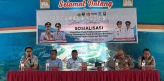 Samsat Kota Solok Gencarkan Sinergi Pemungutan Pajak Kendaraan dan Edukasi Keselamatan Bersama Jasa Raharja di X Koto Singkarak jasa raharja sumbar