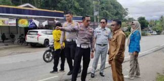 Jasa Raharja Cabang Solok dan Satlantas Lakukan Survei Titik Rawan Kecelakaan di Nagari Saok Laweh jasa raharja sumbar
