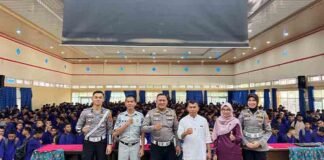 Jasa Raharja Sumbar Bersama Polres Payakumbuh Tanamkan Kesadaran Keselamatan Berlalu Lintas di SMKN 2 Payakumbuh jasa raharja sumbar