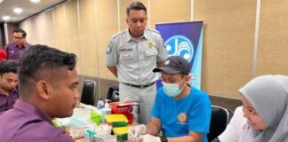 Jamin Keselamatan Nataru, Jasa Raharja Sukoharjo Gelar Pengobatan Gratis bagi Awak Bus Rosalia Indah Awak Bus Rosalia Indah