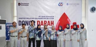 Jasa Raharja Kalsel Gelar Donor Darah Peringati HUT ke-65 PT Jasa Raharja HUT ke-65 PT Jasa Raharja