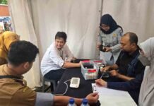 Bentuk Kontribusi Nyata Kepada Masyarakat, Jasa Raharja NTB Hadirkan Layanan Pemeriksaan Kesehatan Gratis di NTB Expo 2025 jasa raharja NTB