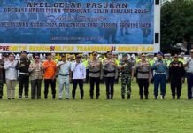 Kepala Wilayah Jasa Raharja NTB Hadiri Apel Gelar Pasukan Operasi Lilin Rinjani 2025 jasa raharja NTB