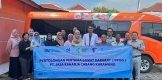 Dukung Zero Accident, Jasa Raharja Karawang Berikan Pelatihan PPGD Bagi Pengemudi PO Selamat Anugrah Jaya PO Selamat Anugrah Jaya