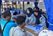 Jasa Raharja Kalsel Berikan Layanan Kesehatan Gratis pada Momentum Pengajian Rutin 5 Rajab 1447 Hijriah di Martapura Rajab 1447 Hijriah di Martapura