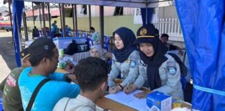 Jasa Raharja Kalsel Berikan Layanan Kesehatan Gratis pada Momentum Pengajian Rutin 5 Rajab 1447 Hijriah di Martapura Rajab 1447 Hijriah di Martapura