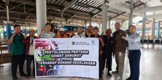Jasa Raharja Pekalongan Gelar Pelatihan Pertolongan Pertama Gawat Darurat Di Terminal Kota Pekalongan Di Terminal Kota Pekalongan