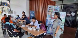 Jasa Raharja Bali Bersama RS Bakti Rahayu Gelar Cek Kesehatan Gratis di Terminal Mengwi jasa raharja bali