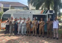 Dekatkan Pelayanan Kepada Masyarakat Kecamatan Legok Kabupaten Tangerang, Jasa Raharja Tangerang Bersama Mitra Samsat Gelar Samsat Keliling dan Pengobatan Gratis jasa raharja banten