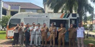 Dekatkan Pelayanan Kepada Masyarakat Kecamatan Legok Kabupaten Tangerang, Jasa Raharja Tangerang Bersama Mitra Samsat Gelar Samsat Keliling dan Pengobatan Gratis jasa raharja banten