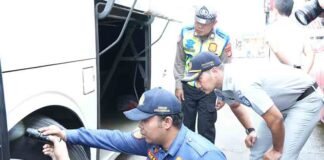 Jasa Raharja Tangerang lakukan Ramp Check di Terminal Poris Pastikan Keselamatan Lalu Lintas Angkutan Penumpang Jelang Natal 2025 dan Tahun Baru 2026 jasa raharja banten