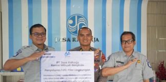 Fokus Pencegahan Kecelakaan, Jasa Raharja Bengkulu Serahkan Rambu Keselamatan Lalu Lintas jasa raharja bengkulu