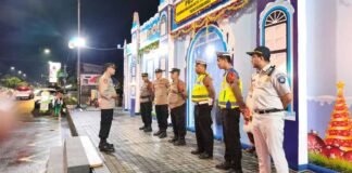 Pastikan Nataru Aman, Jasa Raharja Bersama Stakeholder Dirikan Pos Pelayanan Terpadu (Posyanter) di Alun-alun Purwokerto di Alun-alun Purwokerto