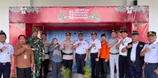 Jasa Raharja Ikut Serta melaksanakan Apel Gelar Pasukan di Bandara Tebelian Kabupaten Sintang Hadapi PAM Nataru 2025/2026 di Bandara Tebelian Kabupaten Sintang