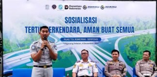 Tingkatkan Kesadaran Pengguna Jalan Toll, Jasa Raharja Sosialisasi Tertib Berkendara di Jasamarga Tollroad Operator Ruas Kunciran – Serpong di Jasamarga Tollroad Operator Ruas Kunciran