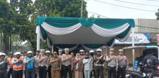 Jasa Raharja Jawa Barat Bersama Tim Pembina Samsat Kabupaten Bandung II Soreang Gelar Operasi Gabungan di Katapang Kabupaten Bandung di Katapang Kabupaten Bandung