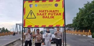Upaya Keselamatan Lalu Lintas, Jasa Raharja Cabang Cirebon Pasang Baliho Himbauan Keselamatan Lalu Lintas di Kecamatan Kapetakan, Cirebon di Kecamatan Kapetakan