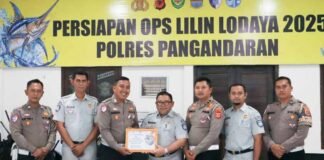 PT Jasa Raharja Tasikmalaya Pastikan Kesiapan Pos Pelayanan Terpadu Nataru 2025/2026 di Pangandaran Sunset di Pangandaran Sunset