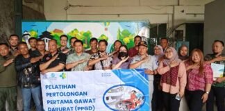 Pelaksanaan Pelatihan PPGD oleh Jasa Raharja Bandung di Pool Lintas Shuttle di Pool Lintas Shuttle