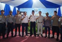 Jasa Raharja Mamuju Laksanakan Aksi Simpatik di Posko Terpadu Nataru Terminal Tipe A Simbuang di Posko Terpadu Nataru Terminal Tipe A Simbuang