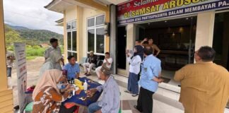 Jasa Raharja Cabang Solok Hadirkan Layanan Kesehatan Gratis bagi Wajib Pajak Kendaraan di Samsat Arosuka di Samsat Arosuka