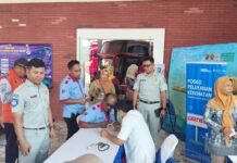 Jasa Raharja Cabang Magelang gelar Pemeriksaan Kesehatan Gratis di Terminal Purworejo dalam Upaya Pencegahan Kecelakaan di Terminal Purworejo