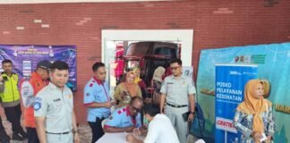 Jasa Raharja Cabang Magelang gelar Pemeriksaan Kesehatan Gratis di Terminal Purworejo dalam Upaya Pencegahan Kecelakaan di Terminal Purworejo