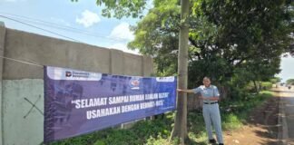 Jasa Raharja Cabang Indramayu Pasang Spanduk Pesan Keselamatan di Tiga Kecamatan Domisili Korban Kecelakaan Tertinggi di Tiga Kecamatan Domisili