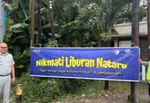 Tingkatkan Kepatuhan Selama Periode Nataru, Jasa Raharja NTB Pasang Spanduk Keselamatan di Titik Rawan Laka di Titik Rawan Laka