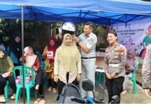 Ibu-Ibu PKK Kelurahan Perwira, Kecamatan Bekasi Utara Jadi Pelopor Keselamatan Jalan Bersama Jasa Raharja Bekasi jasa raharja jabar