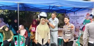 Ibu-Ibu PKK Kelurahan Perwira, Kecamatan Bekasi Utara Jadi Pelopor Keselamatan Jalan Bersama Jasa Raharja Bekasi jasa raharja jabar