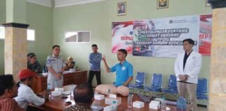 Jasa Raharja Wangon Gelar Sosialisasi Pertolongan Pertama Gawat Darurat (PPGD) di Wilayah Adipala Kabupaten Cilacap jasa raharja jateng