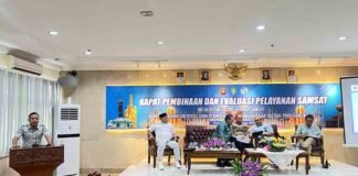 Jasa Raharja Kalbar Hadiri Kegiatan Evaluasi Pelayanan Samsat se-Kalimantan Barat Untuk Meningkatkan Kualitas Pelayanan Samsat jasa raharja kalbar