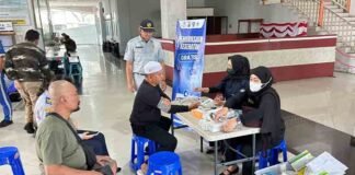 Jasa Raharja Kalsel Gelar Layanan Kesehatan Gratis bagi Penumpang Bus di Terminal Gambut Barakat jasa raharja kalsel