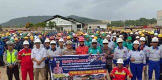 Jasa Raharja Sosialisasikan Keselamatan Berkendara bagi Karyawan PT Gandasari Shipyard Bintan jasa raharja kepri